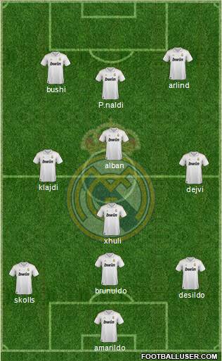 Real Madrid C.F. Formation 2011