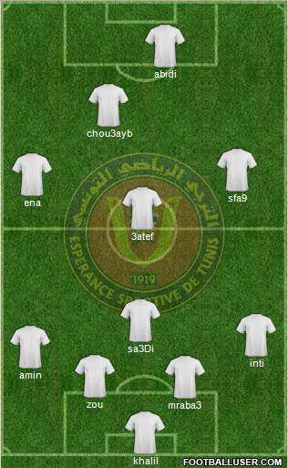 Espérance Sportive de Tunis football formation