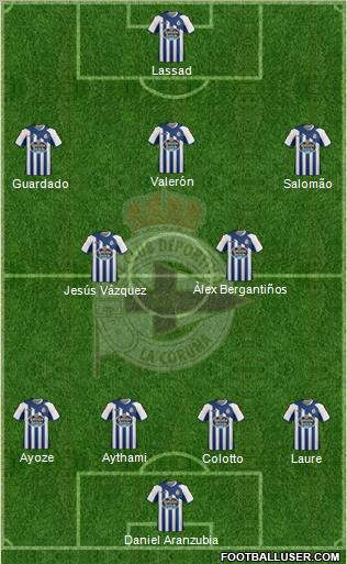 R.C. Deportivo de La Coruña S.A.D. Formation 2011
