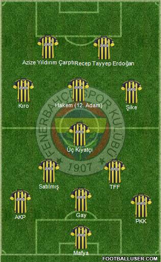 Fenerbahçe SK Formation 2011
