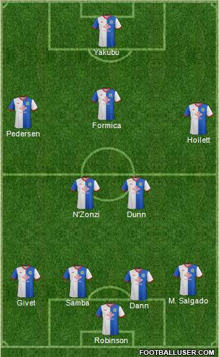 Blackburn Rovers Formation 2011
