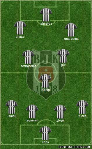 Besiktas JK Formation 2011
