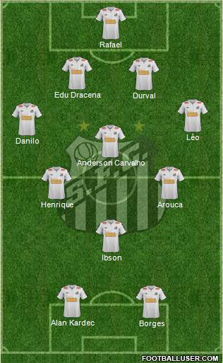 Santos FC Formation 2011