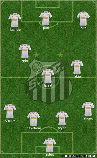 Santos FC Formation 2011