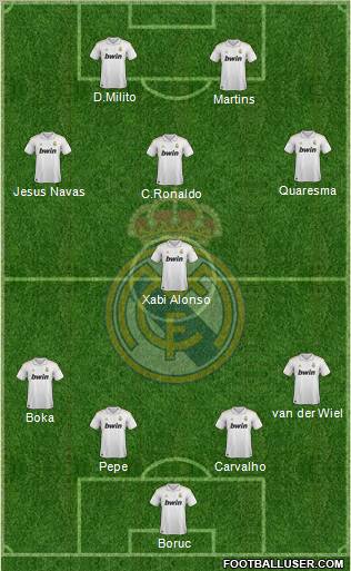 Real Madrid C.F. Formation 2011