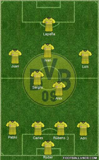 Borussia Dortmund Formation 2011