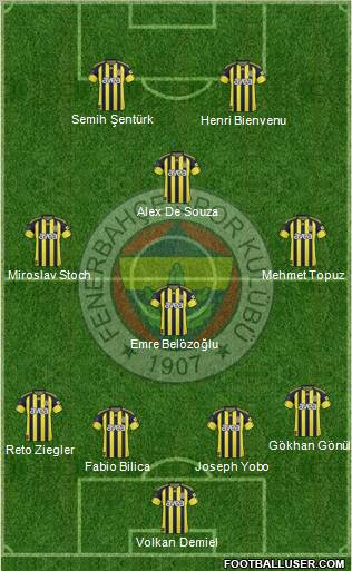 Fenerbahçe SK Formation 2011