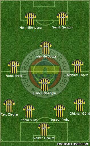Fenerbahçe SK Formation 2011