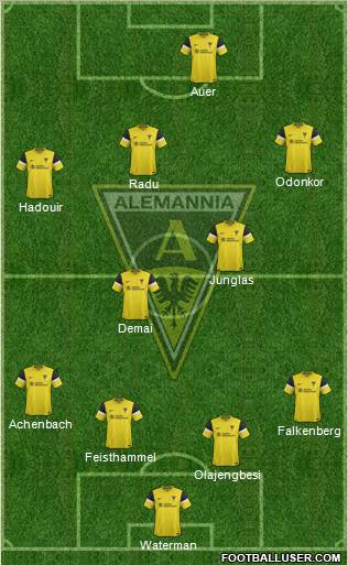 TSV Alemannia Aachen football formation