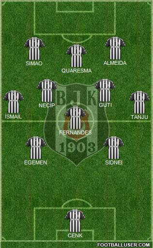 Besiktas JK Formation 2011