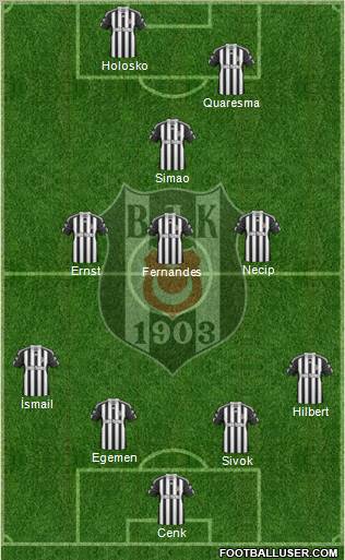 Besiktas JK Formation 2011