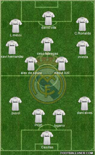 Real Madrid C.F. Formation 2011