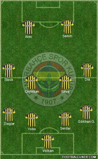 Fenerbahçe SK Formation 2011