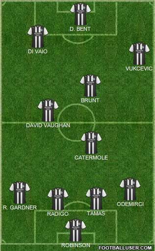 Newcastle United Formation 2011