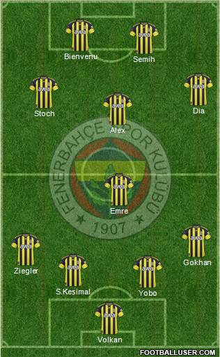 Fenerbahçe SK Formation 2011