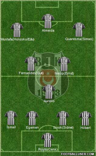 Besiktas JK Formation 2011