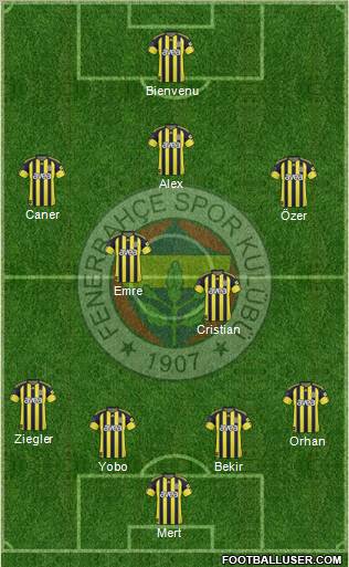 Fenerbahçe SK Formation 2011