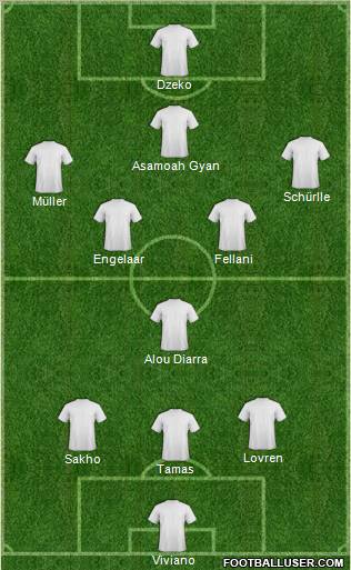Pro Evolution Soccer Team Formation 2011