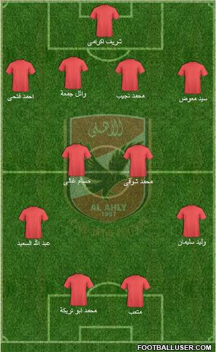 Al-Ahly Sporting Club Formation 2011