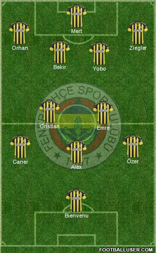 Fenerbahçe SK Formation 2011