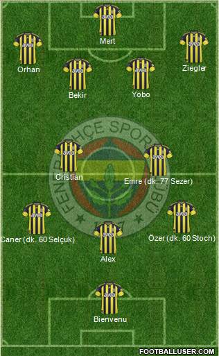 Fenerbahçe SK Formation 2011