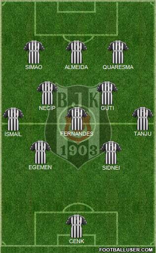 Besiktas JK Formation 2011