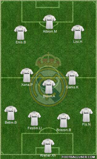 Real Madrid C.F. Formation 2011