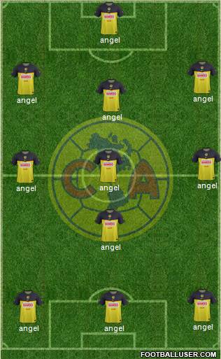 Club de Fútbol América Formation 2011