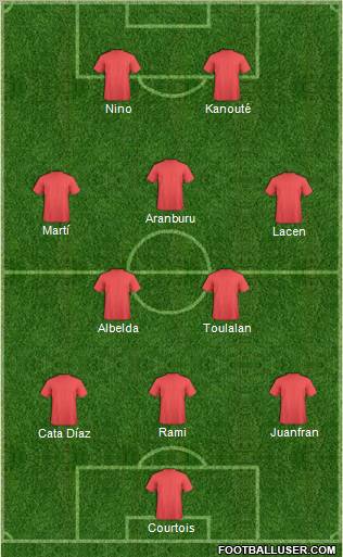 Pro Evolution Soccer Team Formation 2011