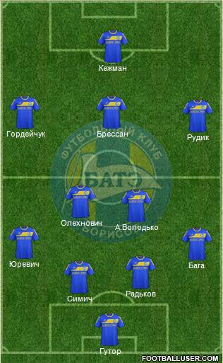 BATE Borisov Formation 2011