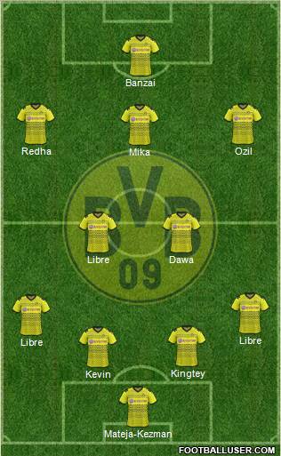 Borussia Dortmund Formation 2011