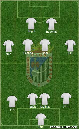 C.D. Badajoz S.A.D. football formation