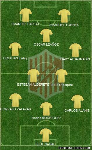 9 de Julio Formation 2011