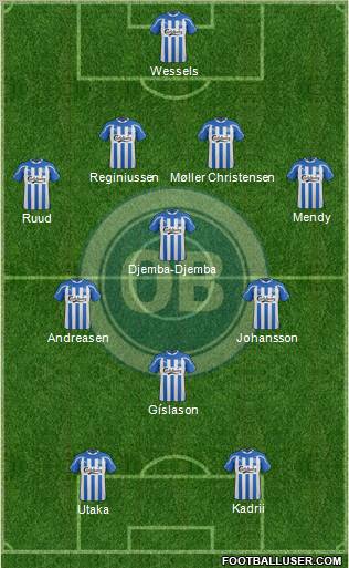 Odense Boldklub Formation 2011