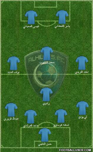 Al-Hilal (KSA) Formation 2011