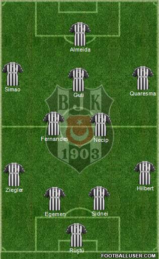 Besiktas JK Formation 2011