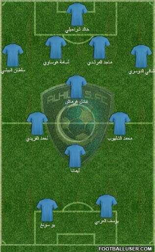 Al-Hilal (KSA) Formation 2011