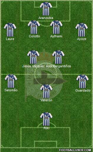 R.C. Deportivo de La Coruña S.A.D. Formation 2011