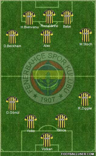 Fenerbahçe SK Formation 2011