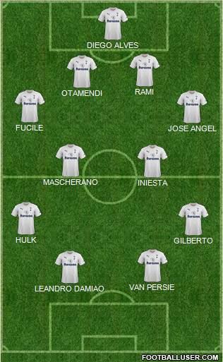 Tottenham Hotspur Formation 2011
