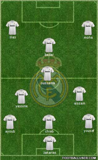 Real Madrid C.F. Formation 2011