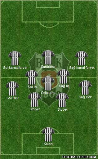 Besiktas JK Formation 2011