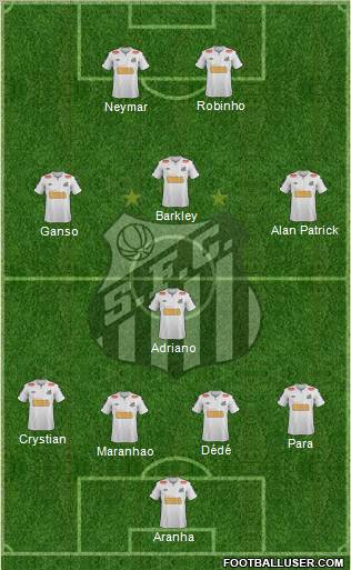 Santos FC Formation 2011