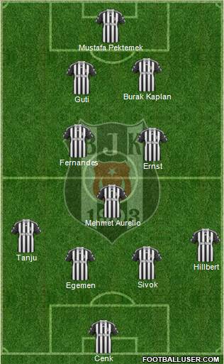 Besiktas JK Formation 2011