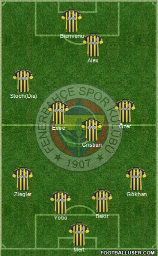 Fenerbahçe SK Formation 2011