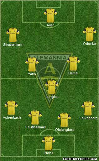 TSV Alemannia Aachen football formation