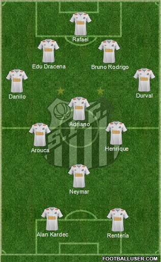 Santos FC Formation 2011