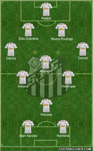 Santos FC Formation 2011