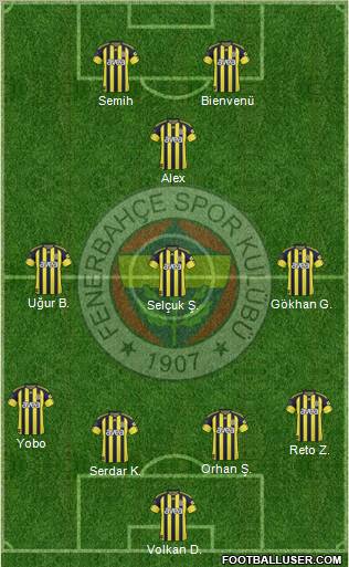 Fenerbahçe SK Formation 2011