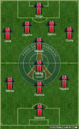 Paris Saint-Germain Formation 2011